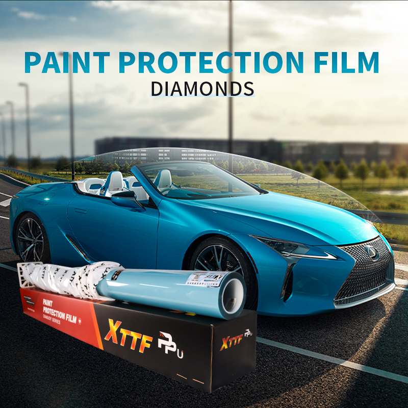 XTTF-Diamonds Sand Proof Car Film For Car Body Protection Self -repair TPU PPF 10 mil